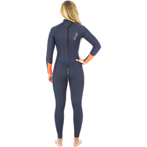 Rip Curl Womens Dawn Patrol Mm Gbs Back Zip Wetsuit Navy Wsm Gw