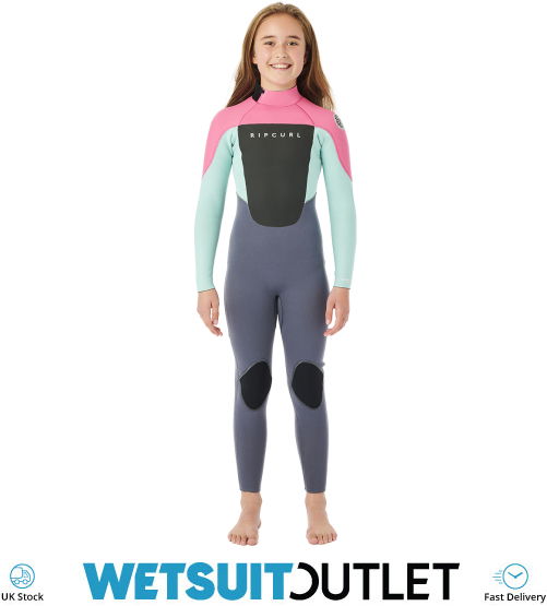 Rip Curl Junior Omega Mm Back Zip Wetsuit Bfs Pink