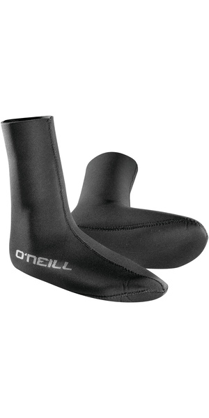 2026 O'Neill Heat 3mm Neoprene Wetsuit Socks 0041 - Black
