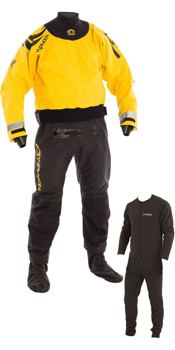 2019 Typhoon Multisport 5 Hinge Drysuit Including Con Zip & Underfleece
