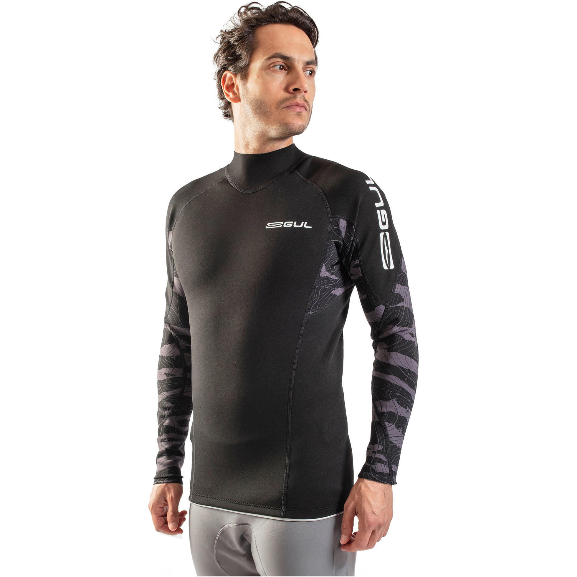 2026 Gul Mens Response 1mm Thermo Top RE0057-C1 - Black / Contour Camo