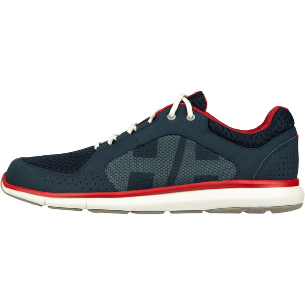 2026 Helly Hansen Mens Ahiga V4 Hydropower Sailing Shoes 11582 - Navy / Flag Red
