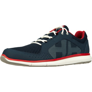 2026 Helly Hansen Mens Ahiga V4 Hydropower Sailing Shoes 11582 - Navy / Flag Red