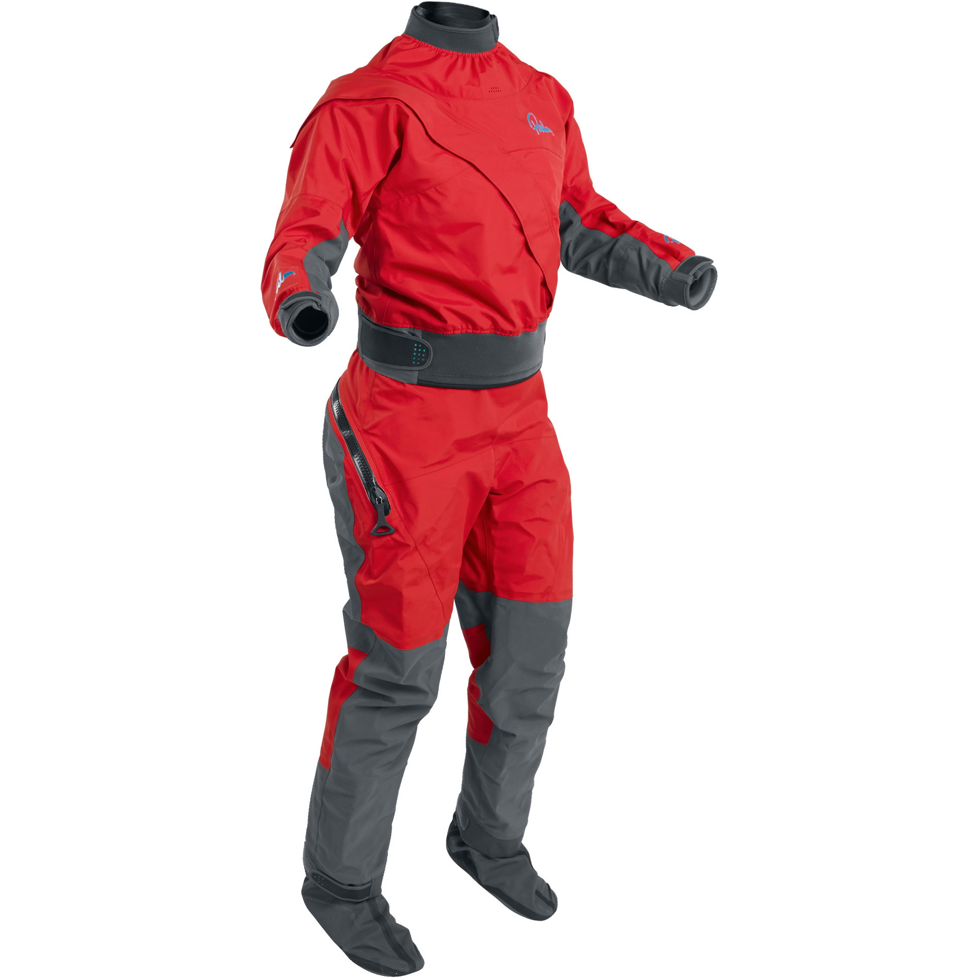 2025 Palm Womens Cascade Front Zip Kayak Drysuit 12369 - Flame Red