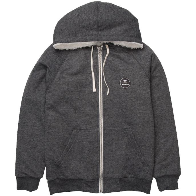 Billabong All Day Sherpa Zip Hoody DARK GREY HEATHER Z1FL12