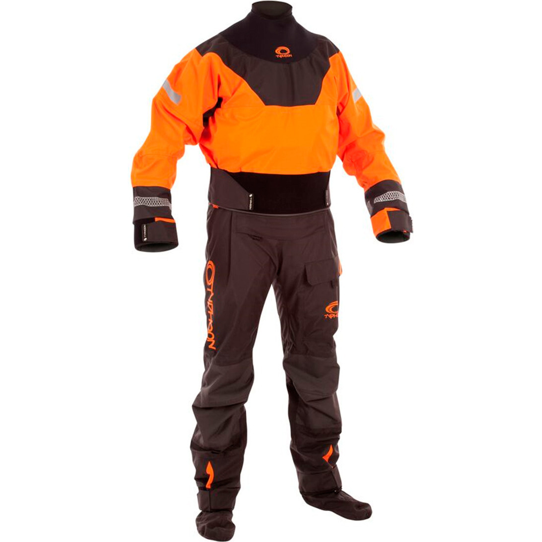 Typhoon Multisport Hinge Drysuit +Con Zip Orange / Black Suit Only 100152