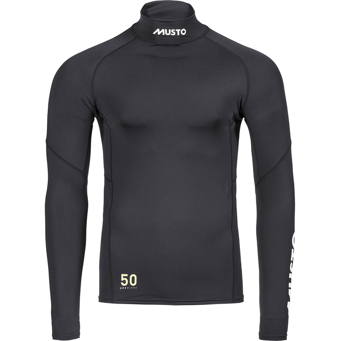 2025 Musto Mens Champ Long Sleeve Rash Vest 82091 - Black - Wetsuits ...