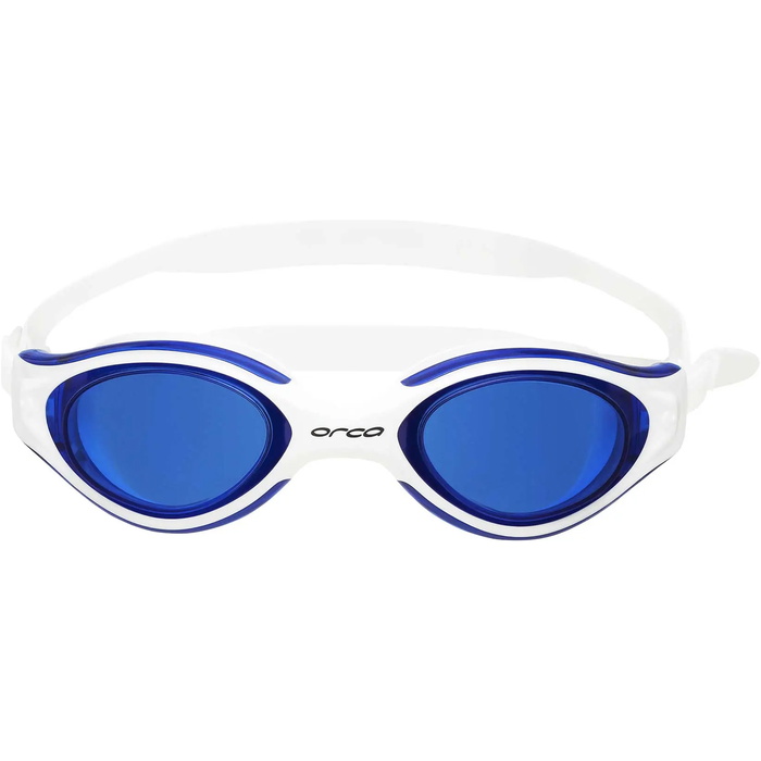 Lunettes De Natation ORCA Killa 180º – Bleu/blanc, Ajustement 3D, Anti-buée, Pour Compétition Ou Entraînement