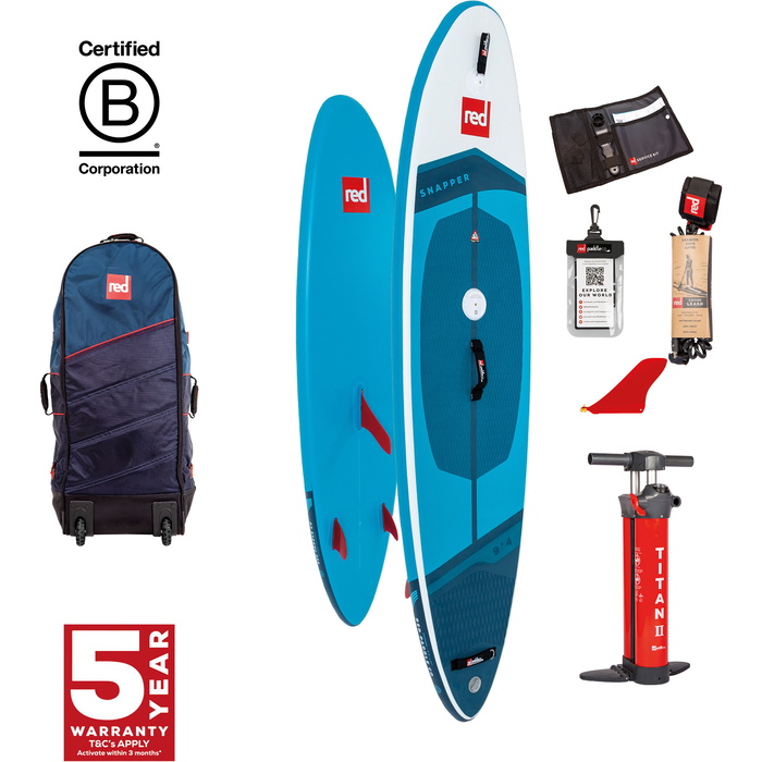 Nose Boards Snapper 2024 Red Paddle Co 9'4 3-in-1 Snapper MSL Kids Inflatable Paddle Board ...