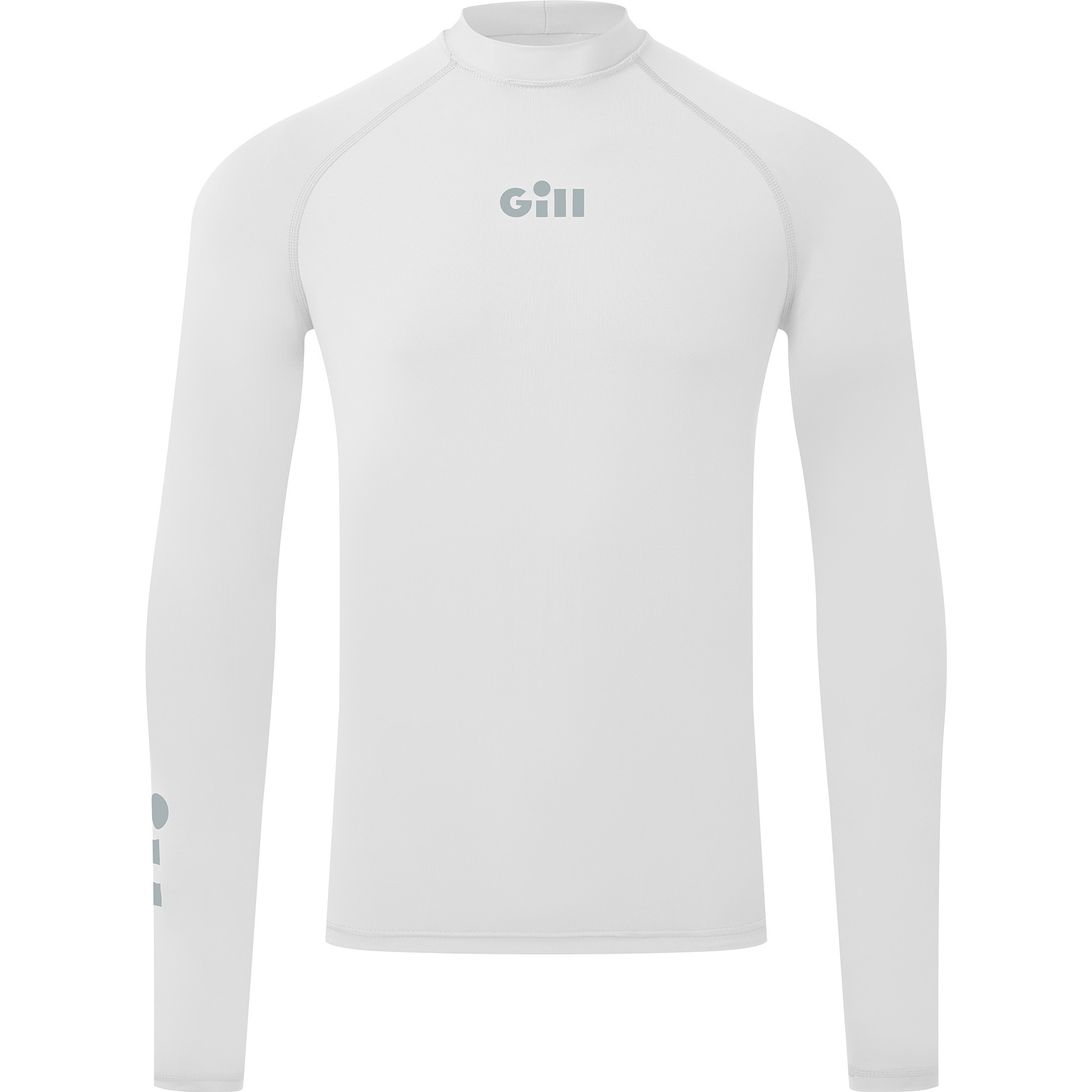 2026 Gill Mens Zenzero Long Sleeve Rash Vest 5109 - White - Wetsuits ...