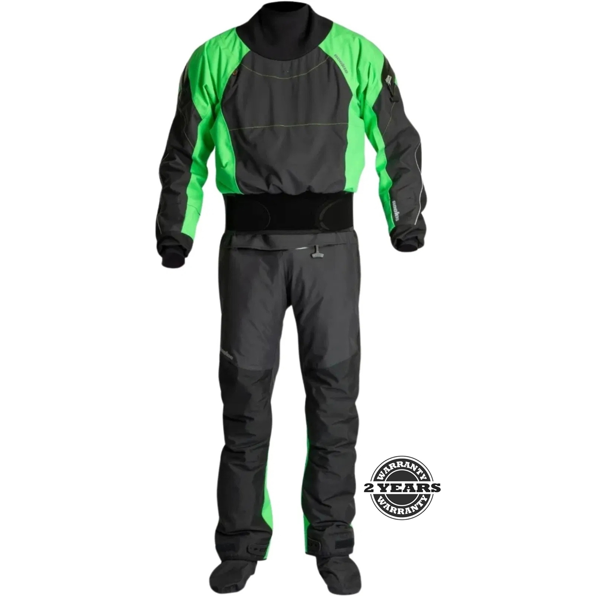 2026 Nookie Fusion Latex Drysuit DR50 - Black / Green - Drysuits ...