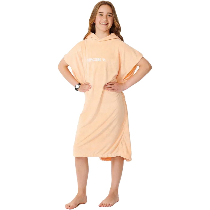 Rip Curl Poncho Spiaggia Con Cappuccio Per Donna - Asciugamano In Microfibra Giallo Con Maniche, Modello Classic Surf - 3
