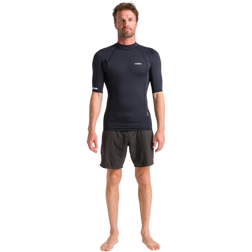 2026 C-Skins Mens NuWave UV Basics Short Sleeve Rash Vest C-NLYSSMC ...