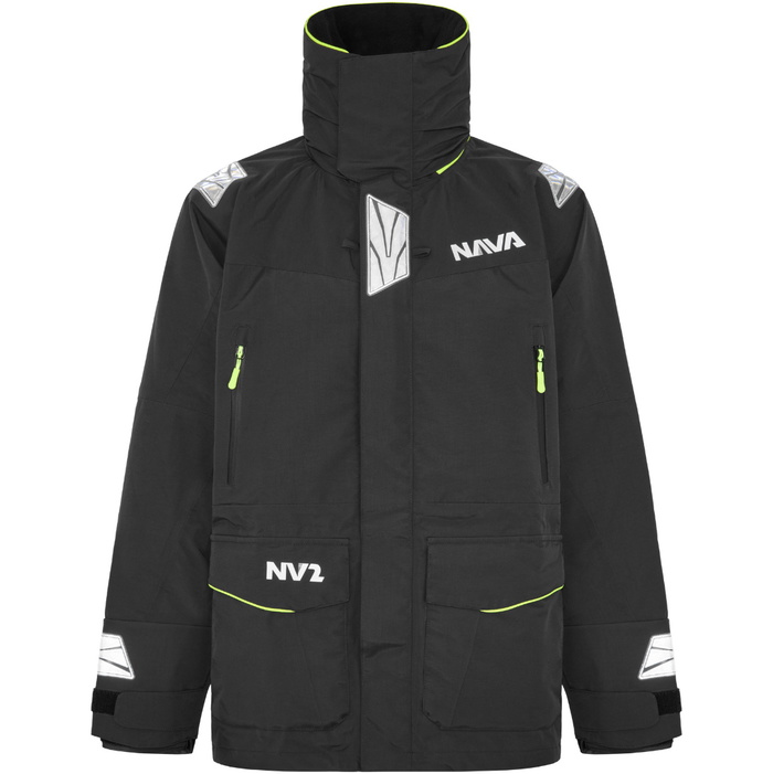Nava Rys 2026 Nava Performance Mens NV2 Sailing Jacket NAVANV2J01 - Black ...