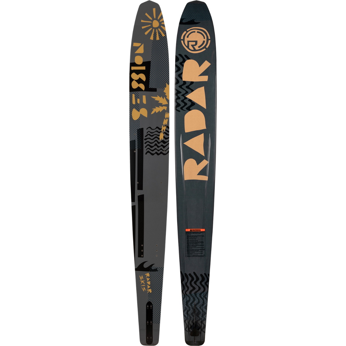 2025 Radar Session Waterski R25SES - Gun Metal / Gold - Boardsports ...