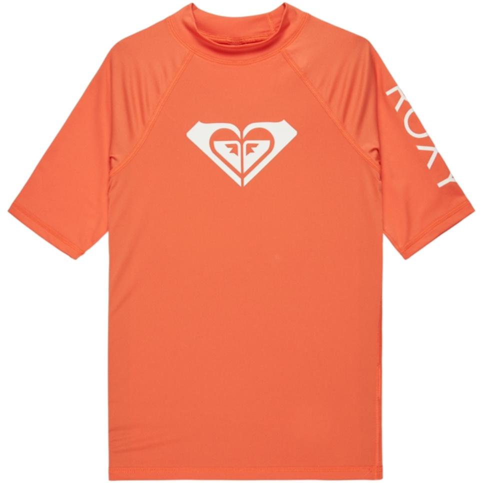 2025 Roxy Junior Wholehearted Short Sleeve Rash Vest ERGWR03283 ...