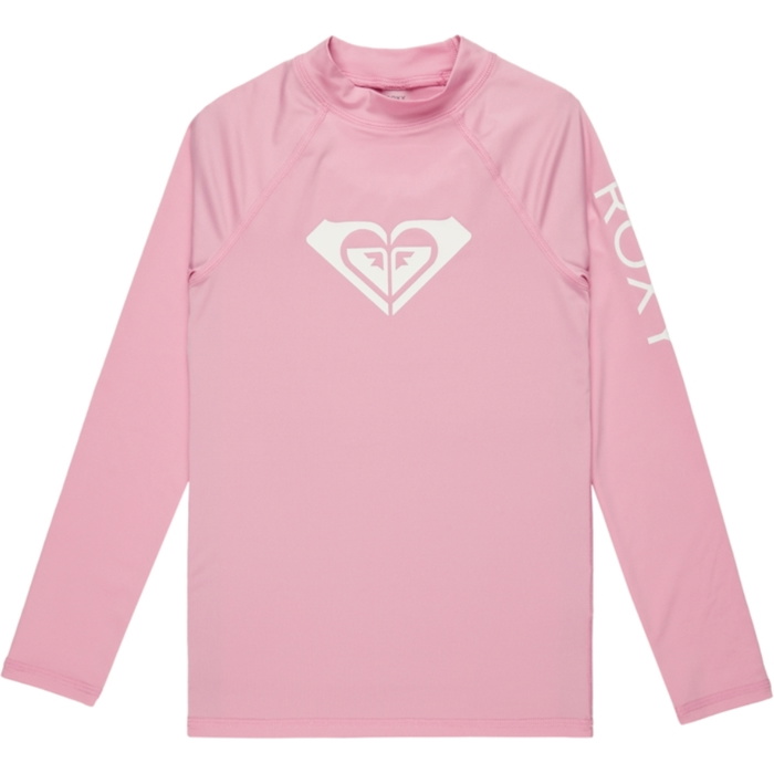 2025 Roxy Girls Whole Hearted Long Sleeve Rash Vest ERGWR03286 - Lilac ...