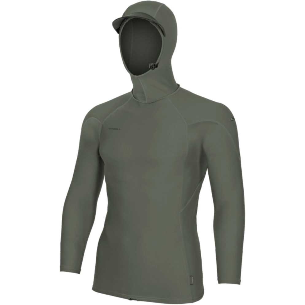 2026 O'Neill Mens Hyperfreak Skins Long Sleeve Hooded Rash Vest 5689 ...