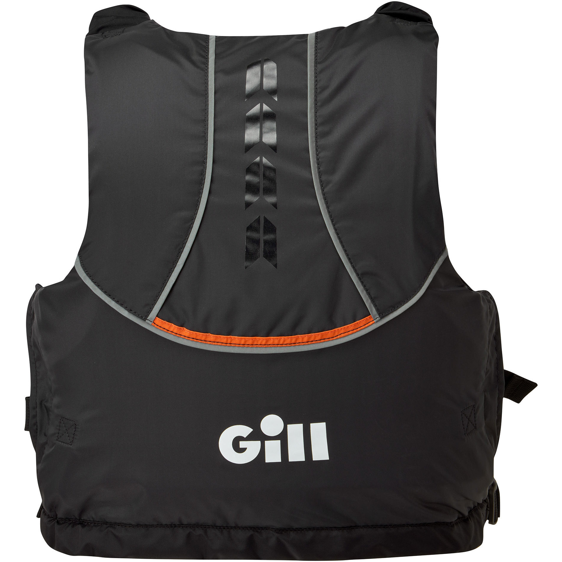 2026 Gill Pursuit Pro Racer Side Zip 50N Buoyancy Aid 4916 - Black / Orange