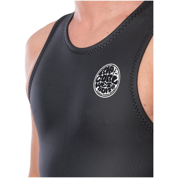 2026 Rip Curl Mens Dawn Patrol 1.5mm Back Zip Long John Wetsuit WSM9IM - Black