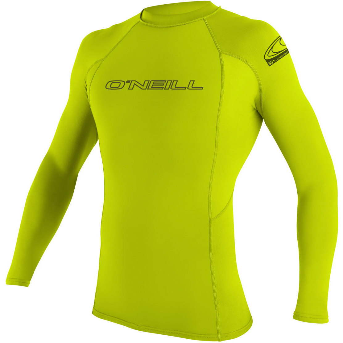 2026 O'Neill Mens Basic Skins Long Sleeve Rash Guard 3342 - Lime