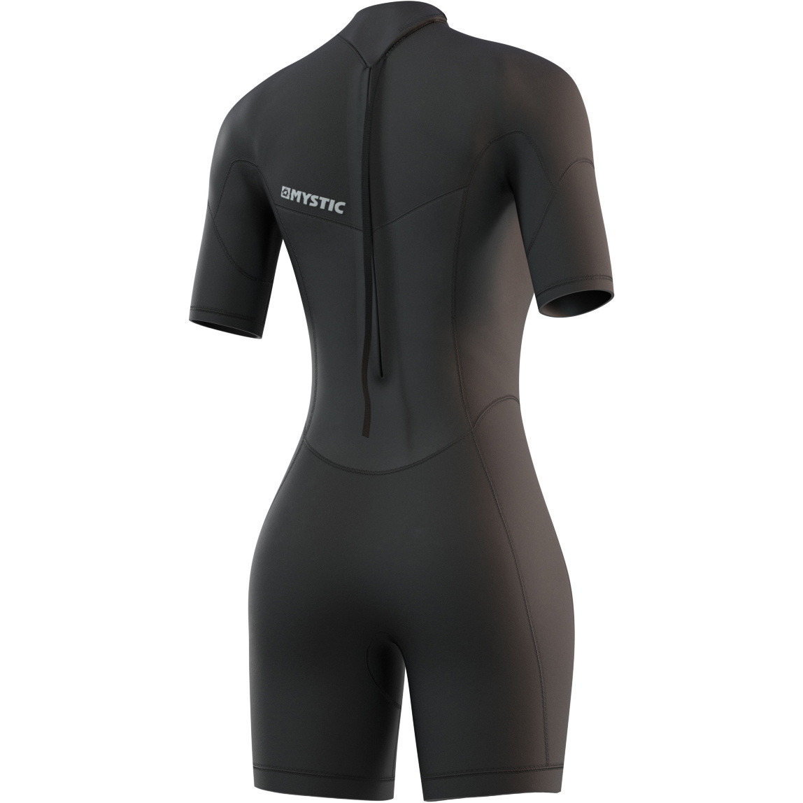 Mystic Womens Brand 3/2mm Back Zip Shorty Wetsuit 210323 - Black
