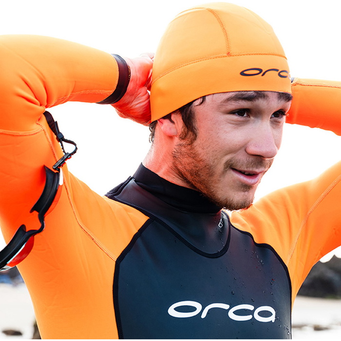 2026 Orca Open Water Swim 2 5mm Neoprene Hat GVBA4854 - Hi-Vis 