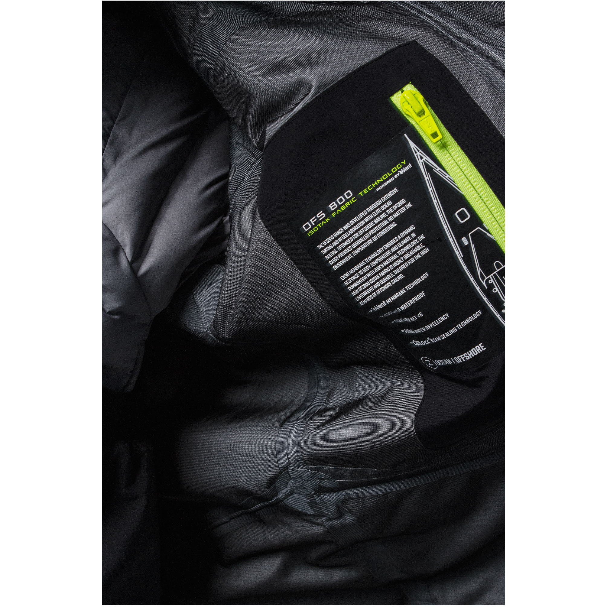 2026 Zhik Unisex OFS800 Offshore Sailing Jacket JKT-0860-U-BLK