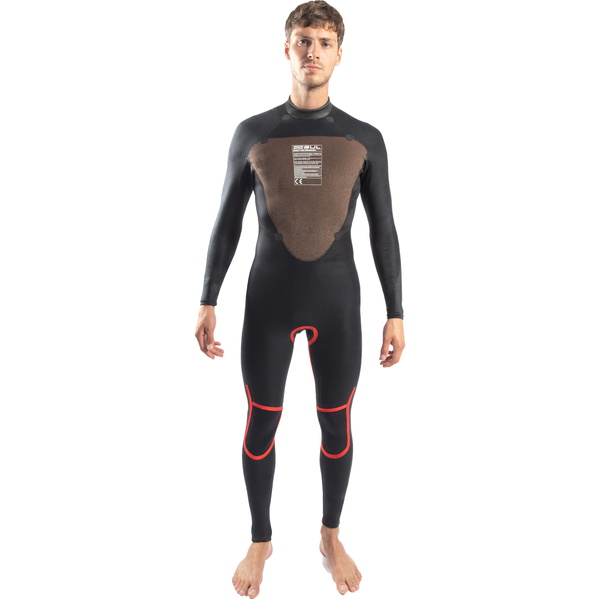 2026 Gul Mens Response 4/3mm GBS Back Zip Wetsuit RE1246-C1 - Black
