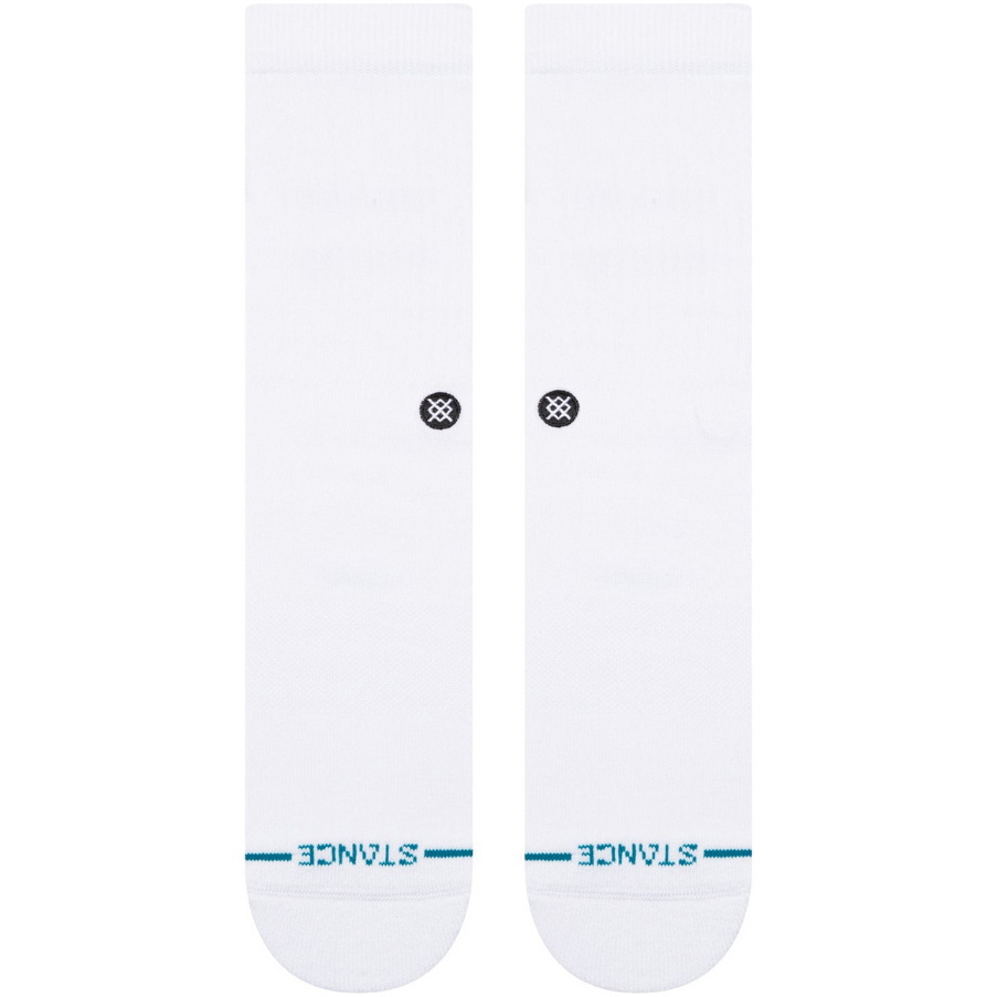 2026 Stance Unisex Icon Crew Sock M311D14ICO - White / Black ...