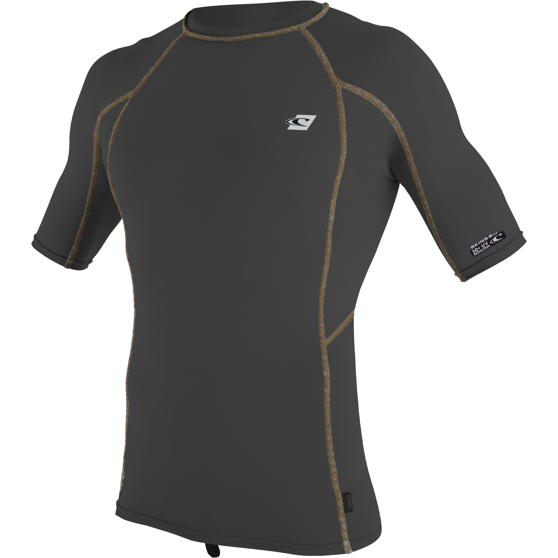 2022 O'Neill Mens Premium Skins Short Sleeve Rash Guard 4169B - Black