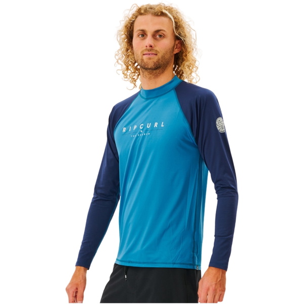 Rip Curl Mens Shockwave Long Sleeve Rash Vest 12MMRV - Blue - Wetsuits ...