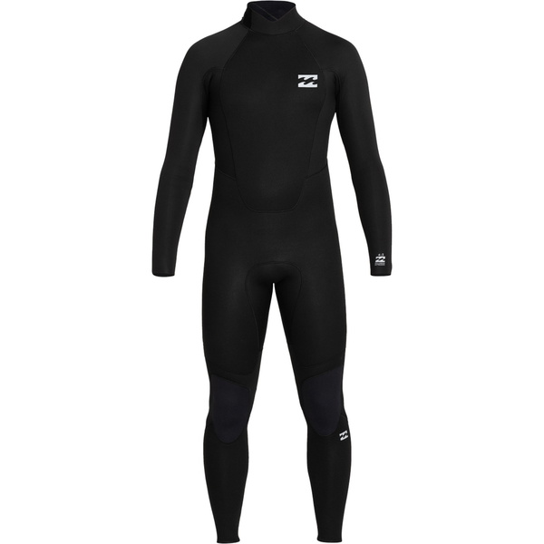 2023 Billabong Mens Intruder 4/3mm Back Zip Wetsuit ABYW100203 - Black