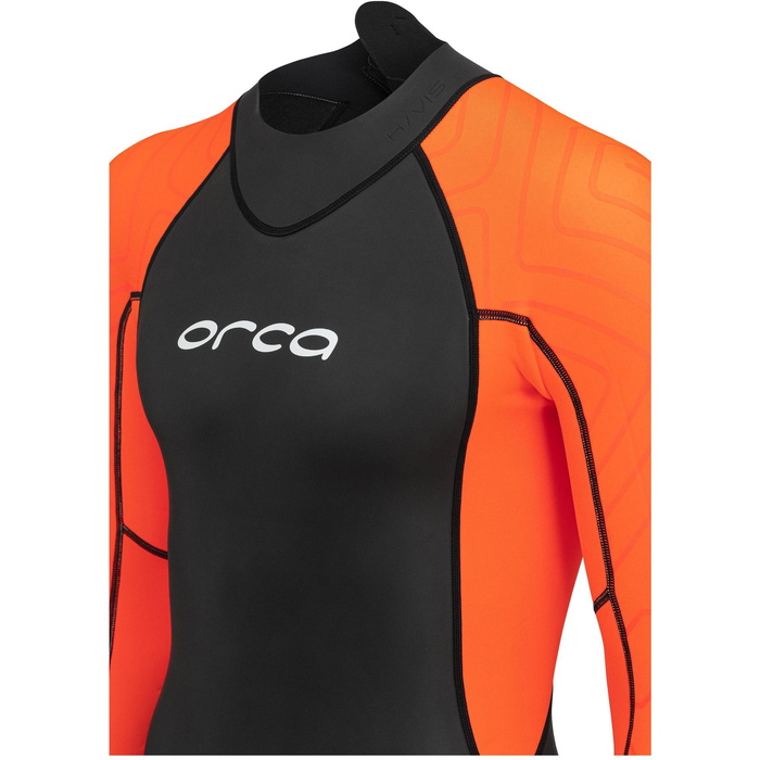 Orca Vitalis Shorty Homme - Combinaison Natation Eau Libre Manches Courtes Zip Dos - Noir