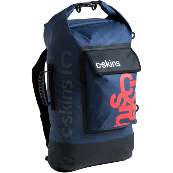 2026 C-Skins Storm Chaser 40L Drybag  C-DBP40 - Slate / Black / Warm Red