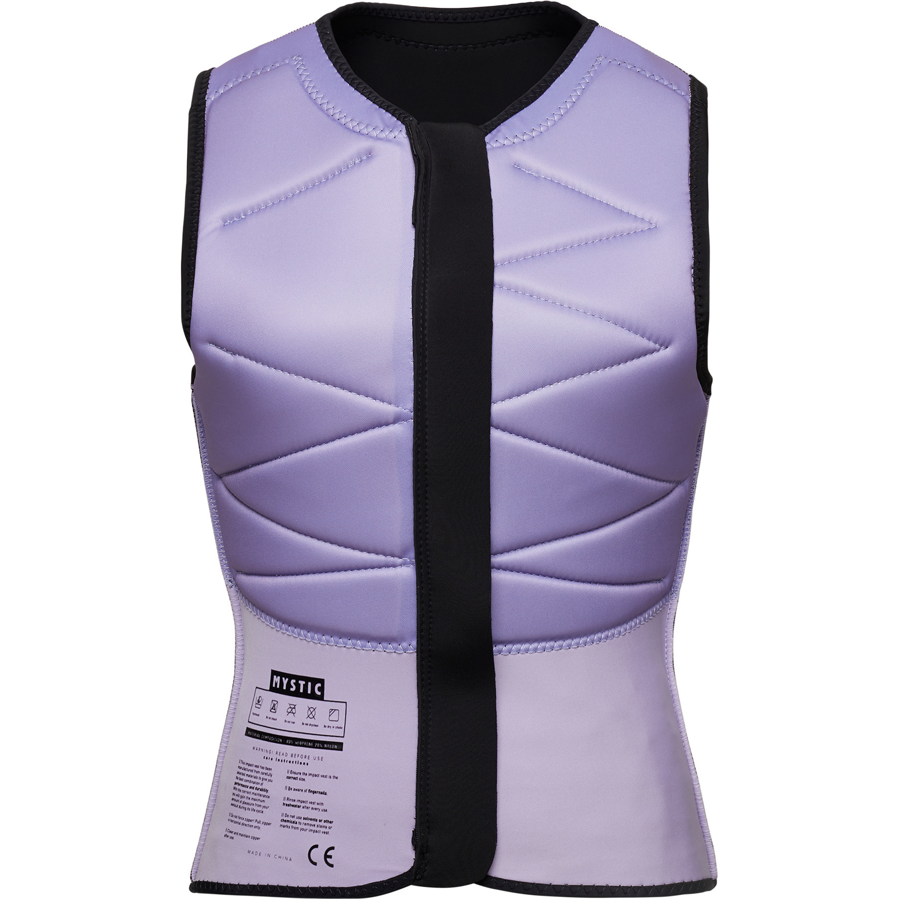 2026 Mystic Womens Ruby Front Zip Impact Vest 35005 230230 - Black ...