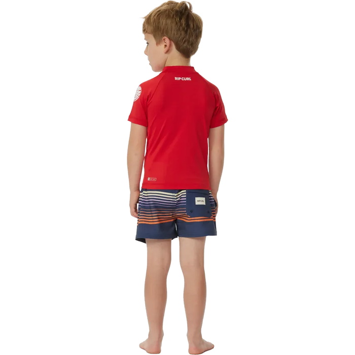 Shop Rip Curl Classic Surf Short Sleeve UPF Rash Vest In Black - Fast
