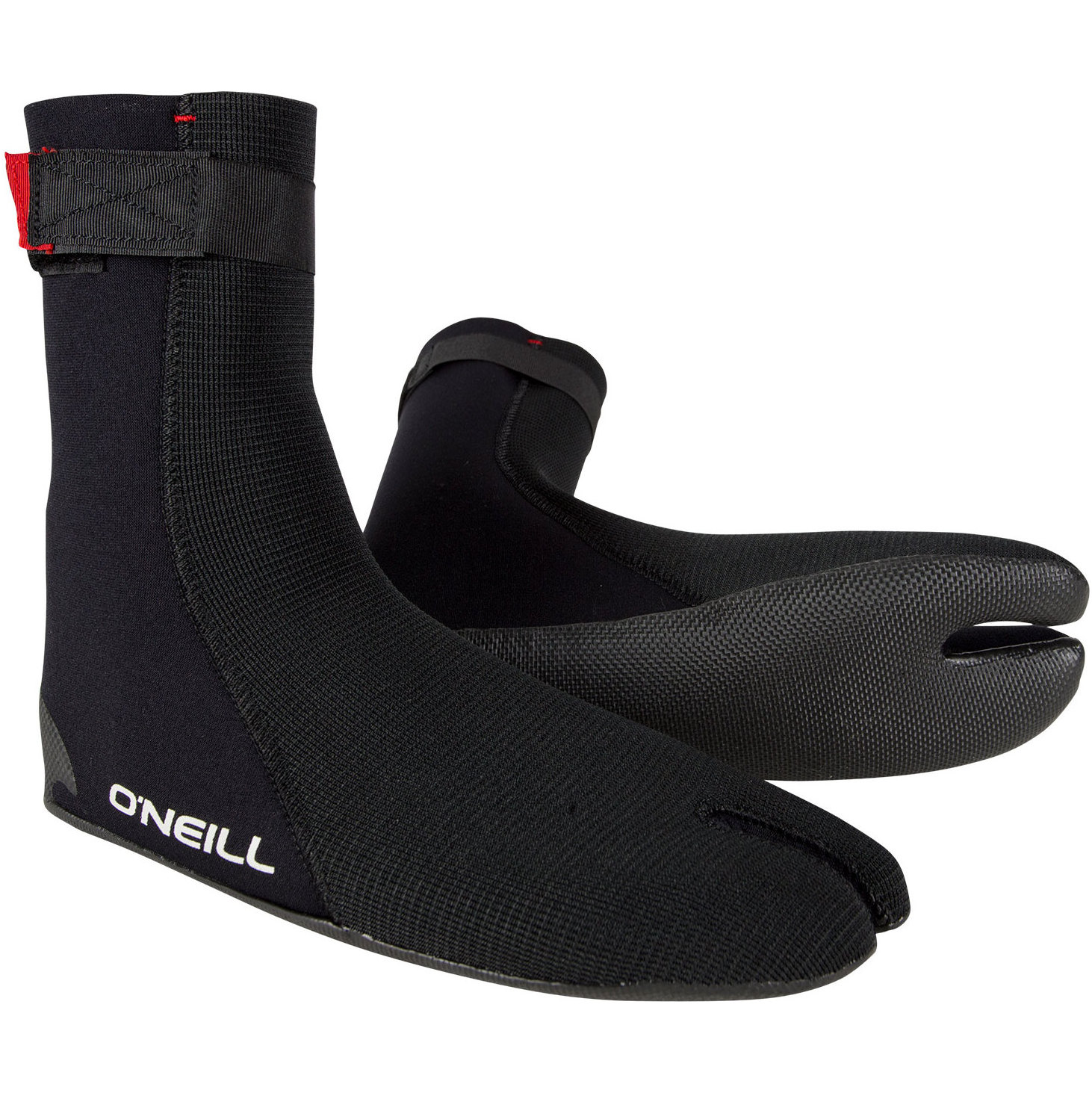 2026 O'Neill Heat Ninja 3mm Split Toe Boots 4786 - Black