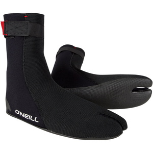 2026 O'Neill Heat Ninja 3mm Split Toe Boots 4786 - Black