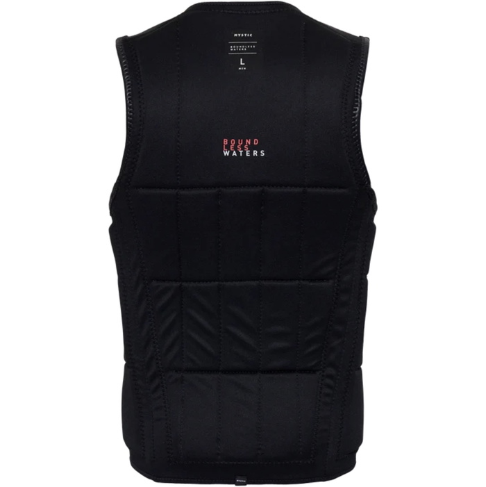 Mystic Watersports Peacock Impact Vest - Front Zip Wake Vest For Surf, KiteSurf & Windsurf (Slate Brown)