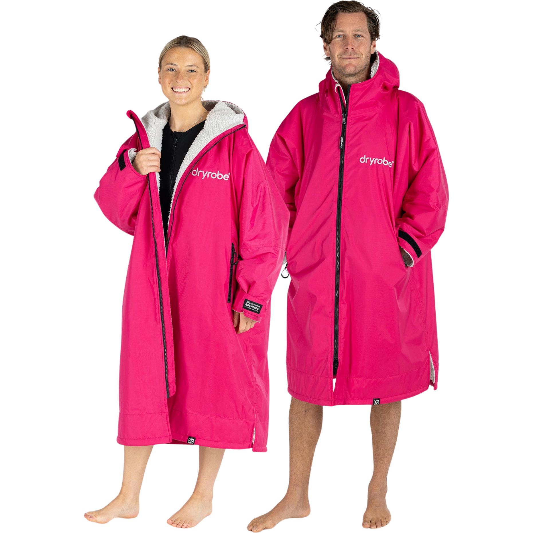 2026 Dryrobe Advance Long Sleeve Changing Robe DALSV3 - Pink / Light ...