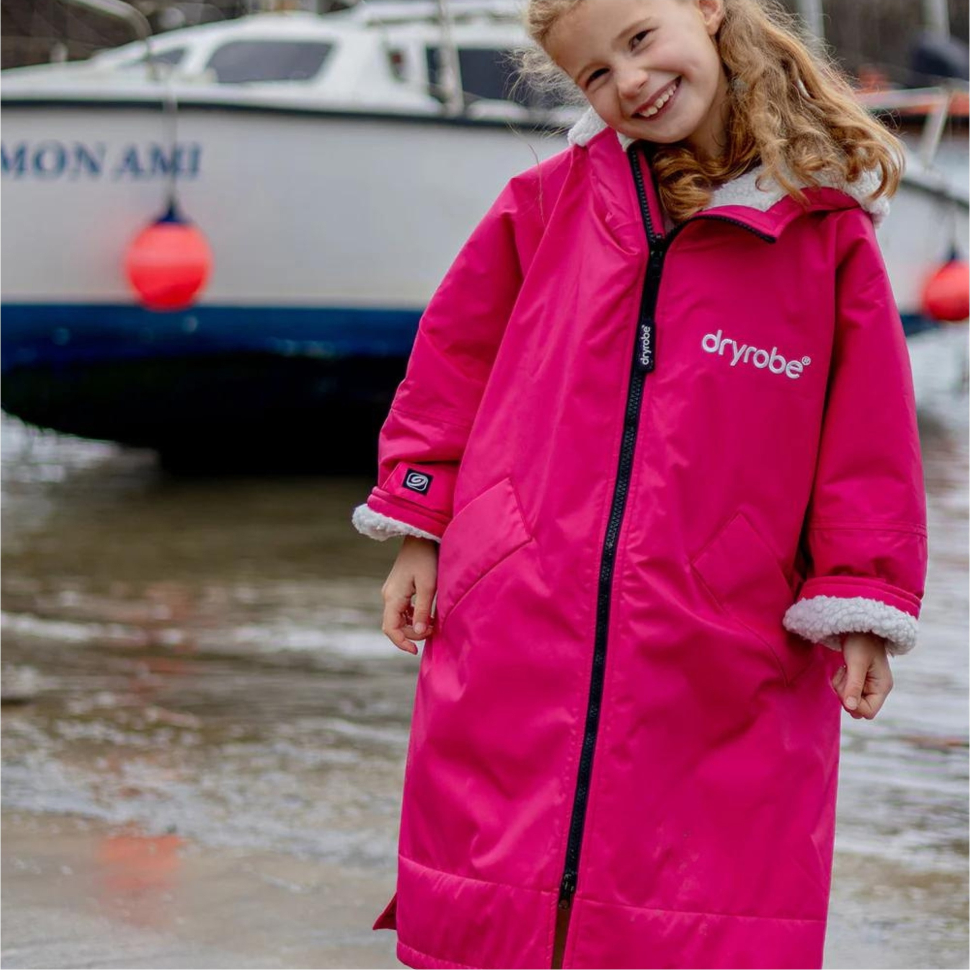 2026 Dryrobe Junior Advance Long Sleeve Changing Robe V3KSLSDA - Pink ...