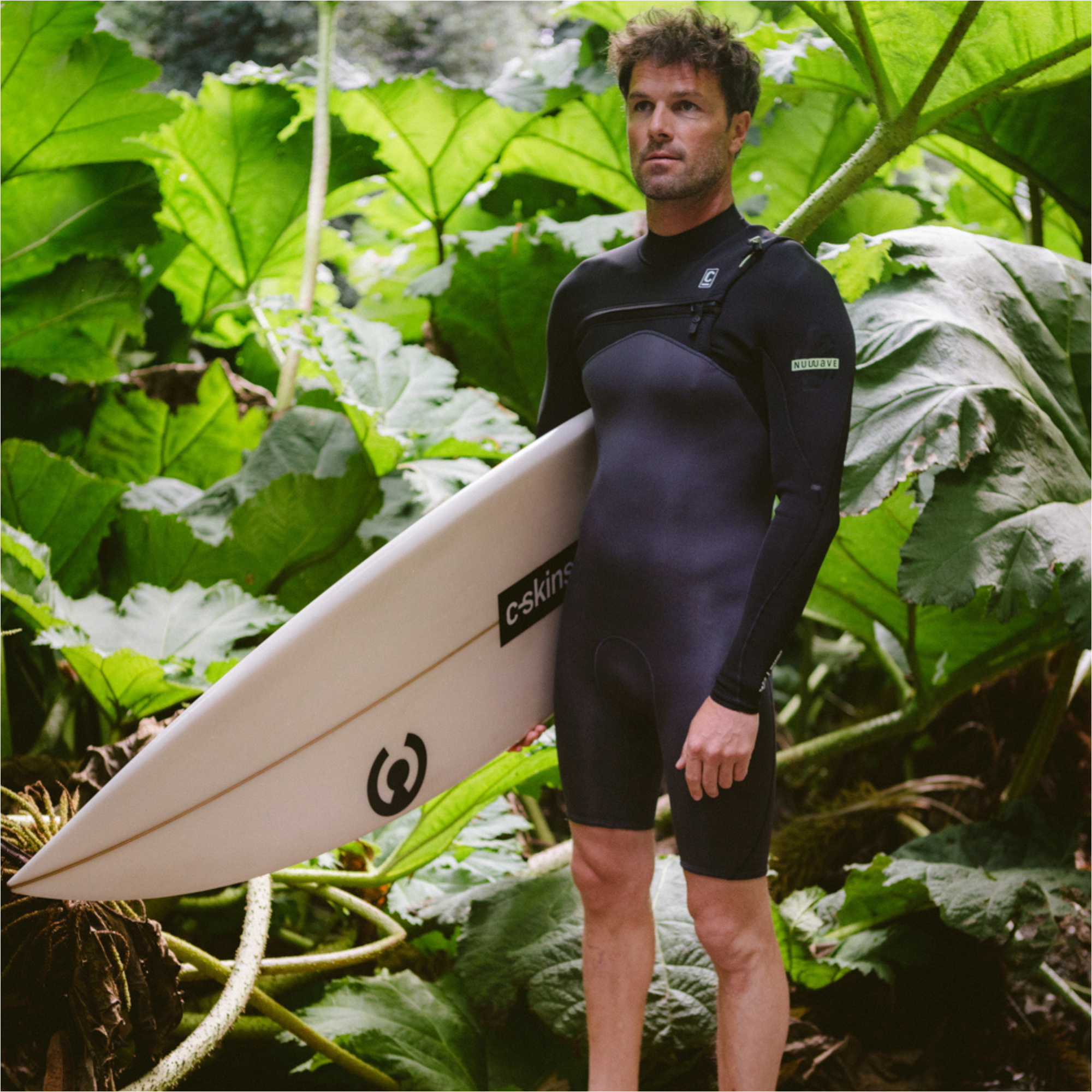 2026 C-Skins Mens NuWave Session Lite 2/2mm Long Sleeve Chest Zip ...