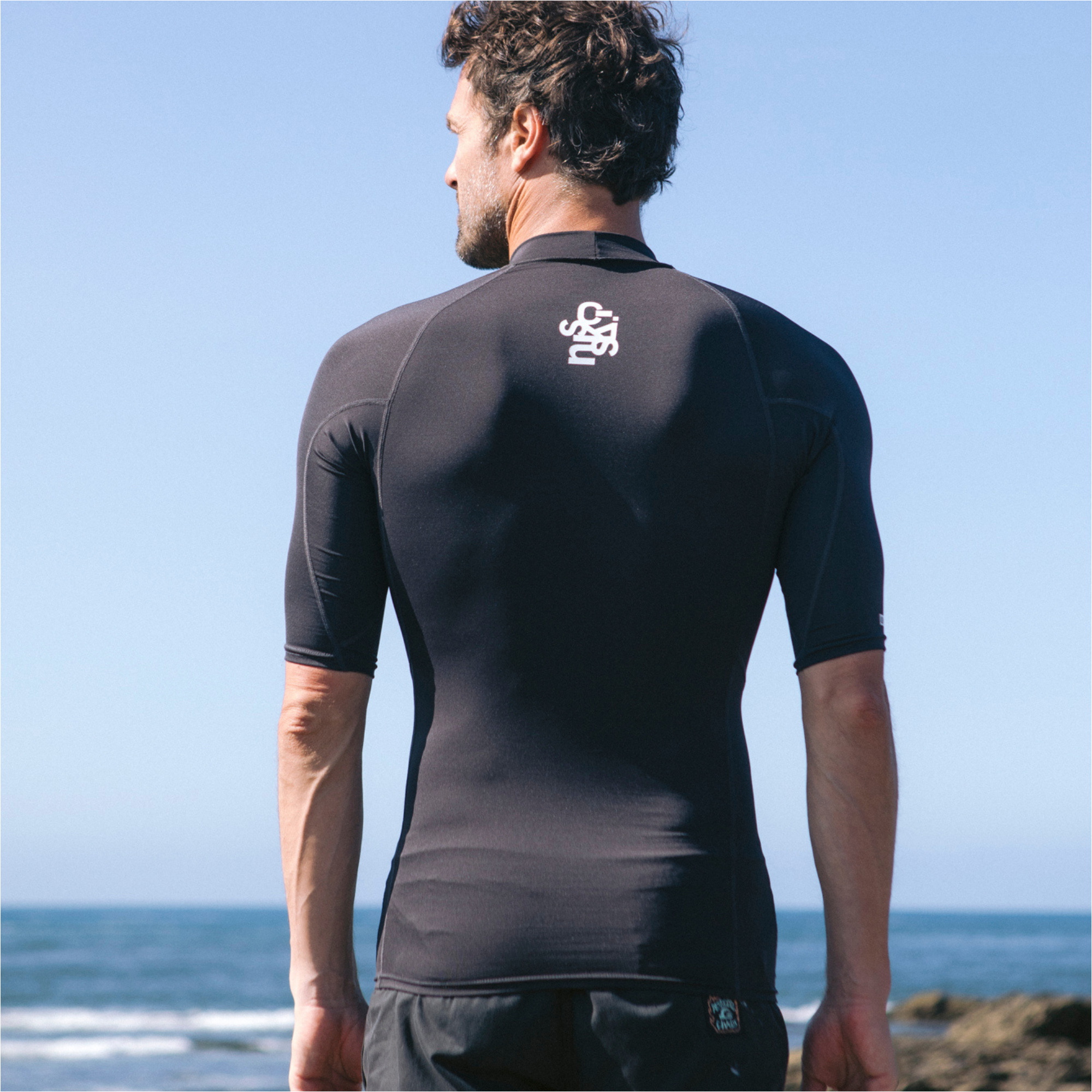 2026 C-Skins Mens NuWave UV Basics Short Sleeve Rash Vest C-NLYSSMC ...