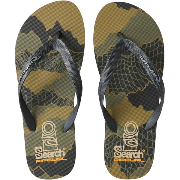 2024 Rip Curl Mens Open Toe Search Bloom Flip Flop 1BFMOT - Black ...