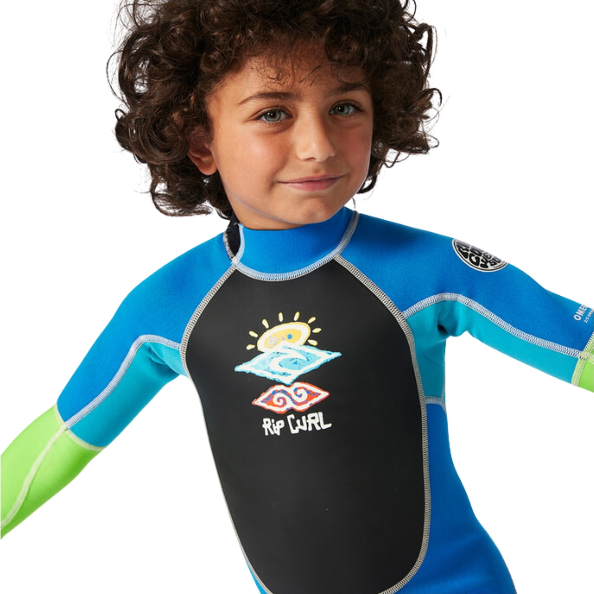 2026 Rip Curl Groms Omega 1 5mm Back Zip Easy On / Off Wetsuit 002TSP ...