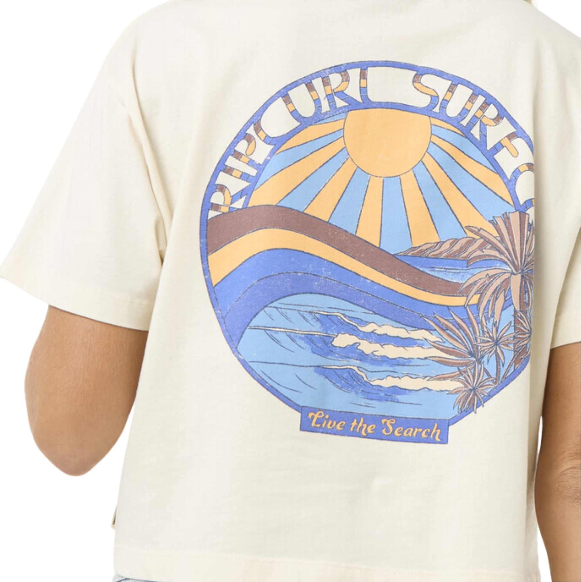 2025 Rip Curl Womens Sun & Sea Crop Tee 0FBWTE - Bone - Clothing ...