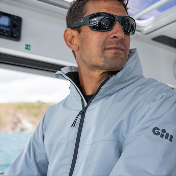 2026 Gill Mens Pilot Jacket CC90J - Light Grey - Sailing - Sailing ...