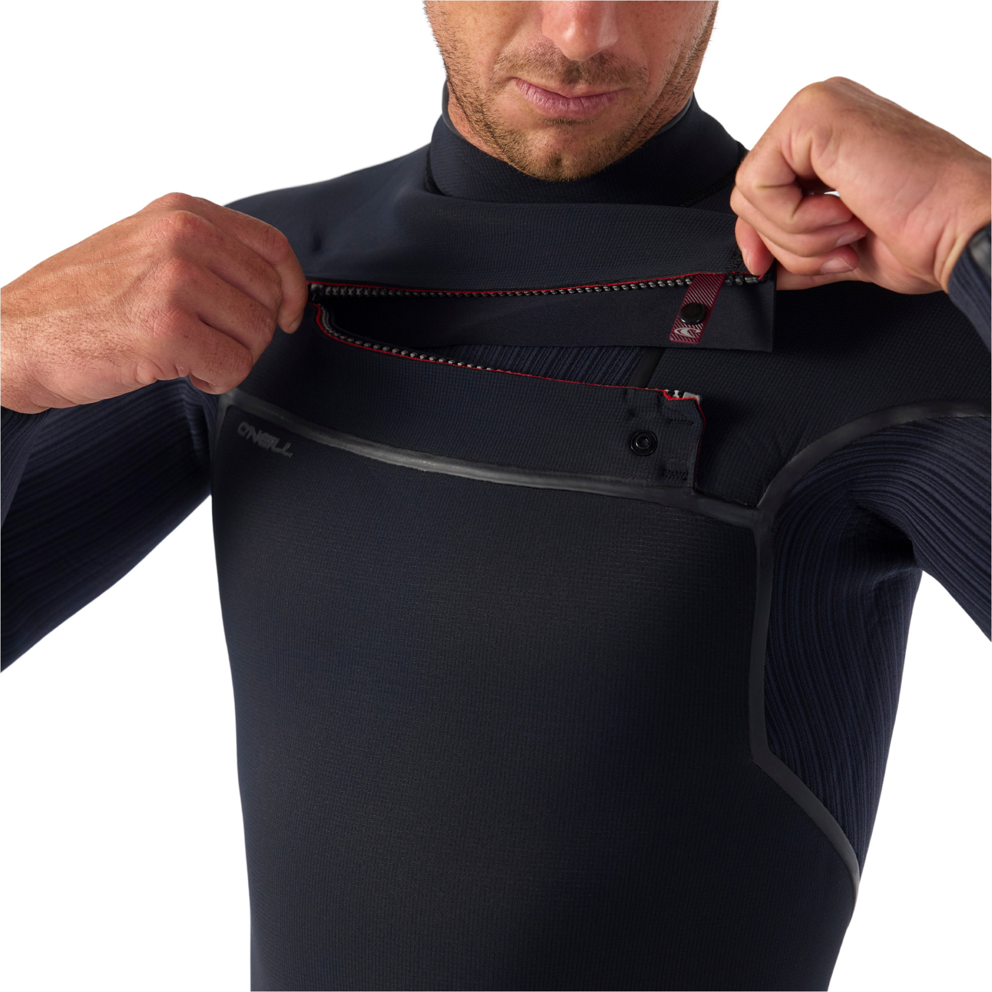 2026 O'Neill Mens Hyperfreak Fire 3/2 Mm Chest Zip Wetsuit 5660 - Black ...