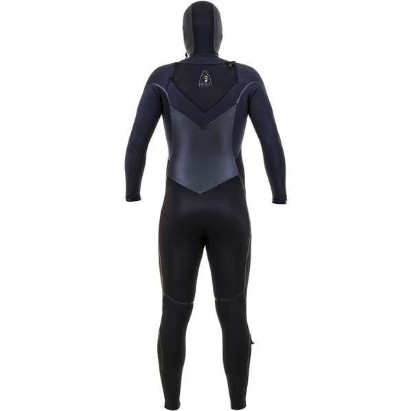 2025 O'Neill Mens Mutant Legend 5/4mm Chest Zip Hooded Wetsuit 5369 - Black